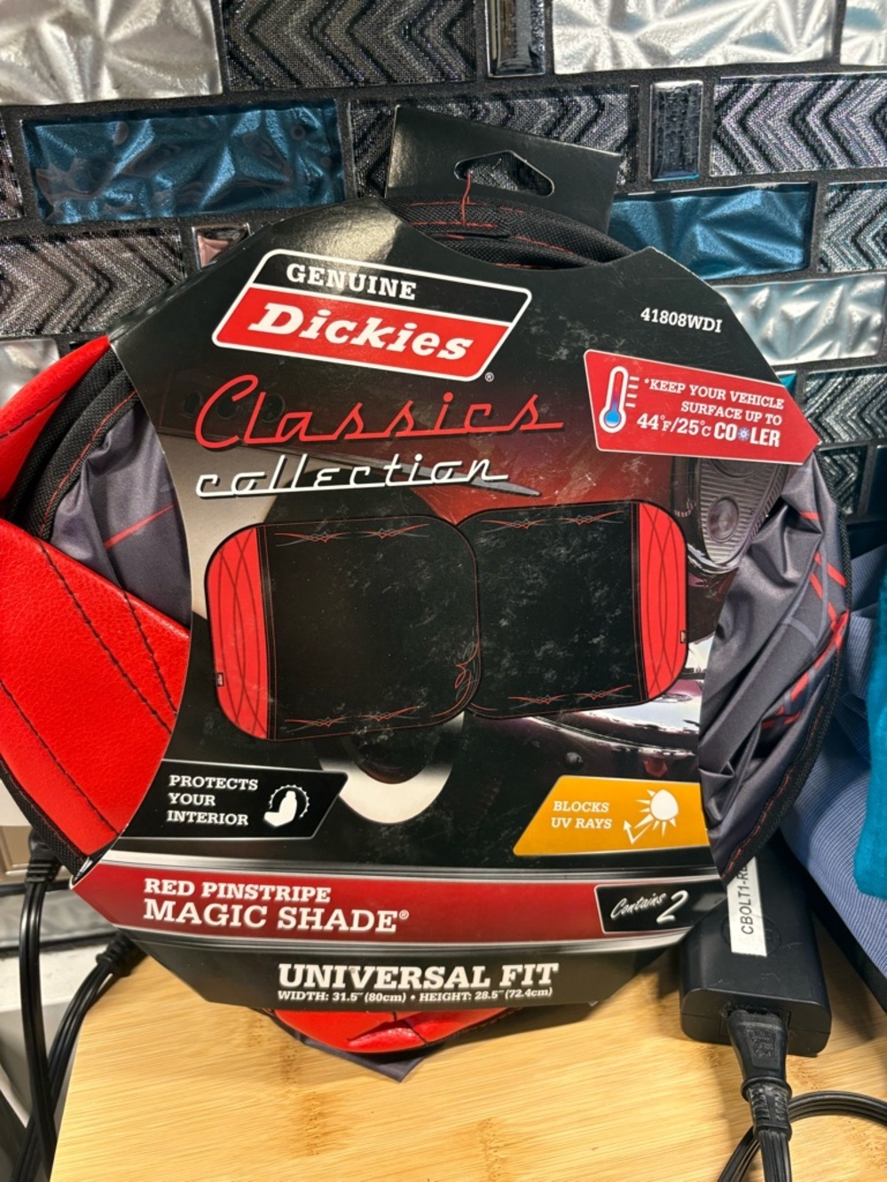 Dickies Red and Black Pinstripe Magic Shade - Classics Collection